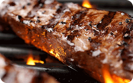 Grilling Steak with Steak Rub